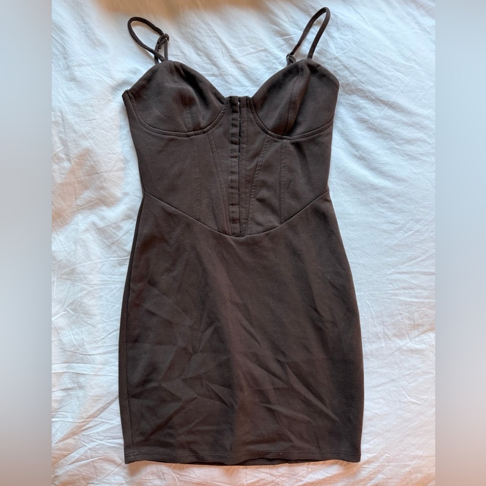 Brown Mini Dress